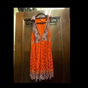 Free people halter/razor back dress